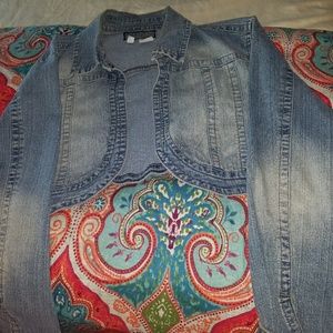 Short  white wash Jean jacket